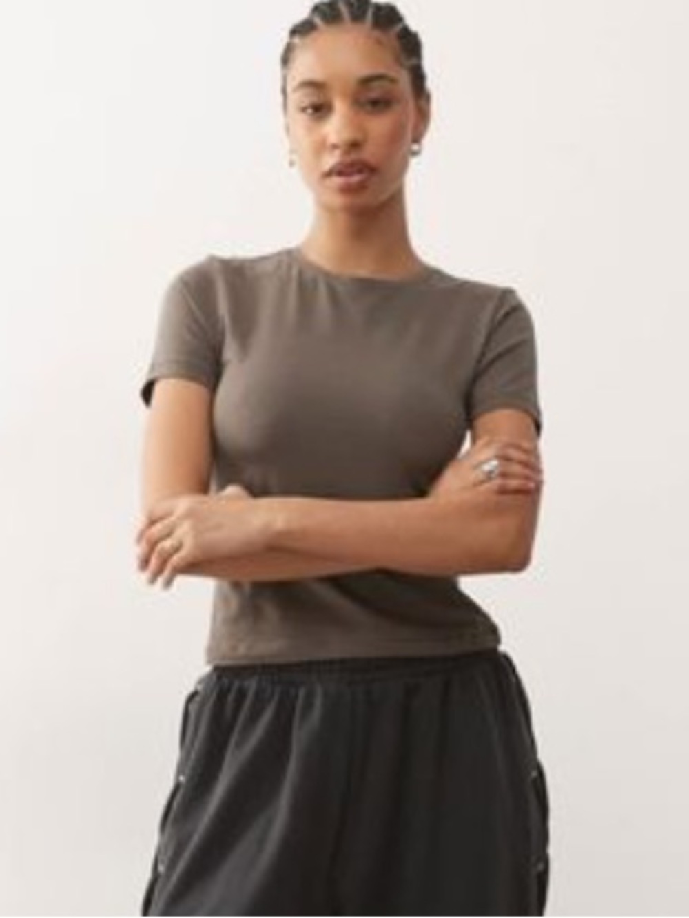 Vince size Small T Short Top Chocolate Brown NWT $60